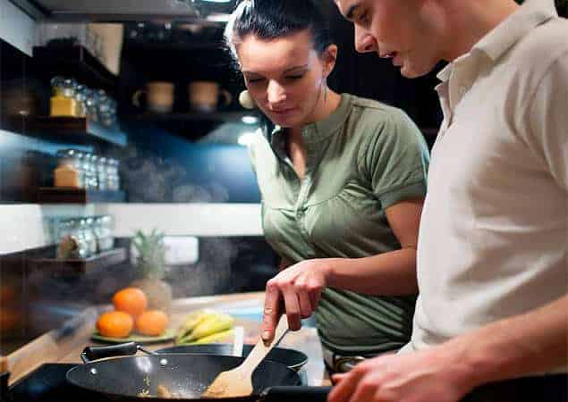 Cook And Eat Healthy Foods Together