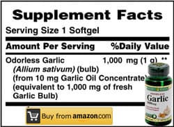 Garlic Supplement Facts
