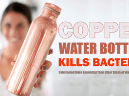 Copper Bottles Kills Bacteria